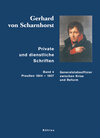 Buchcover Gerhard von Scharnhorst. Private und dienstliche Schriften