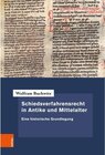 Buchcover Schiedsverfahrensrecht in Antike und Mittelalter