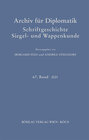 Buchcover Archiv für Diplomatik, Schriftgeschichte, Siegel- und Wappenkunde