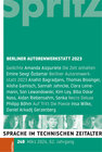 Buchcover Berliner Autorenwerkstatt 2023