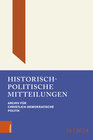 Buchcover Historisch-Politische Mitteilungen