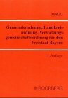 Buchcover Gemeindeordnung, Landkreisordnung, Verwaltungsgemeinschaftsordnung für den Freistaat Bayern