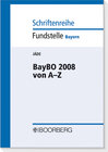 Buchcover BayBO 2008  von A bis Z