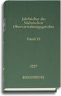 Jahrbücher des Sächsischen Oberverwaltungsgerichts - Neue Folge.... width=
