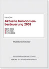 Buchcover Immobilienbesteuerung 2008
