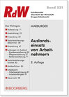 Buchcover Auslandseinsatz von Arbeitnehmern