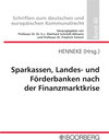 Buchcover Sparkassen, Landes- und Förderbanken nach der Finanzmarktkrise