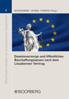 Buchcover Daseinsvorsorge und öffentliches Beschaffungswesen nach dem Lissabonner Vertrag