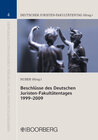 Buchcover Beschlüsse des Deutschen Juristen-Fakultätentages 1999-2009