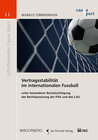 Buchcover Vertragsstabilität im internationalen Fussball