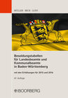 Buchcover Besoldungstabellen für Landesbeamte und Kommunalbeamte in Baden-Württemberg mit den Erhöhungen für 2015 und 2016