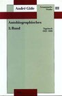 Buchcover Gesammelte Werke III. Autobiographisches - 3. Band
