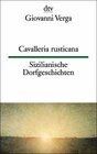 Buchcover Cavalleria rusticana Sizilianische Dorfgeschichten