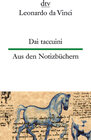 Buchcover Dai taccuini Aus den Notizbüchern