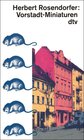 Buchcover Vorstadt-Miniaturen