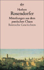 Buchcover Mitteilungen aus dem poetischen Chaos