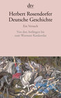 Buchcover Deutsche Geschichte Ein Versuch