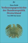 Buchcover Verfassungsgeschichte der Bundesrepublik Deutschland von 1945 bis heute