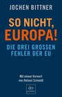 Buchcover So nicht, Europa!