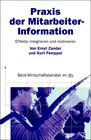 Buchcover Praxis der Mitarbeiter-Information