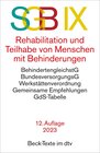 Buchcover SGB IX Rehabilitation und Teilhabe von Menschen mit Behinderungen