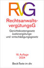 Buchcover Rechtsanwaltsvergütungsgesetz