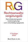 Buchcover Rechtsanwaltsvergütungsgesetz