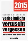 Buchcover verheimlicht vertuscht vergessen