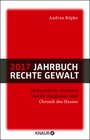 Buchcover 2017 Jahrbuch rechte Gewalt