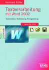 Buchcover Textverarbeitung mit Word 2002