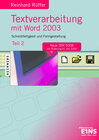 Buchcover Textverarbeitung mit Word 2003