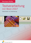 Buchcover Textverarbeitung mit Word 2007