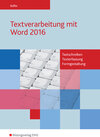 Buchcover Textverarbeitung mit Word 2016