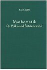 Buchcover Mathematik für Volks- und Betriebswirte.
