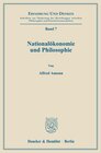 Buchcover Nationalökonomie und Philosophie.