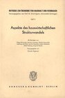 Buchcover Aspekte des hauswirtschaftlichen Strukturwandels.