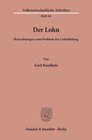 Buchcover Der Lohn.