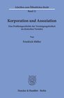 Buchcover Korporation und Assoziation.