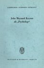 Buchcover John Maynard Keynes als "Psychologe".