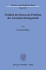 Buchcover Freiheit der Kunst als Problem der Grundrechtsdogmatik.