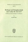 Buchcover Reichsgut und Königsherrschaft unter Lothar III. (1125 - 1137).
