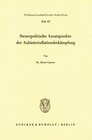 Buchcover Steuerpolitische Ansatzpunkte der Anbieterinflationsbekämpfung.