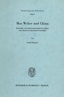 Buchcover Max Weber und China.