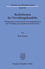Buchcover Rechtsformen des Verwaltungshandelns.