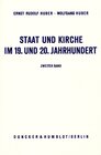 Buchcover Staat und Kirche im 19. und 20. Jahrhundert.