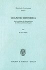 Buchcover Cognitio Historica.