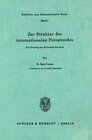 Buchcover Zur Struktur des internationalen Privatrechts.