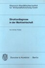 Buchcover Strukturdiagnose in der Marktwirtschaft.