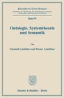 Buchcover Ontologie, Systemtheorie und Semantik.