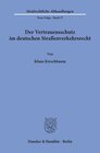 Buchcover Der Vertrauensschutz im deutschen Straßenverkehrsrecht.